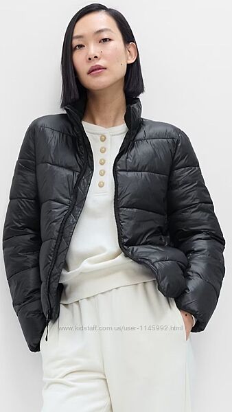 Жiноча чорна  куртка GAP  р. XL
