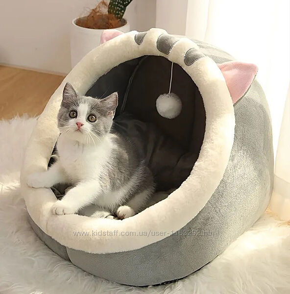Лежанка домик для кота или собаки, Мякий будинок ліжко для котика