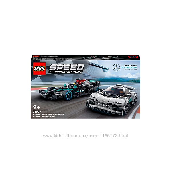 Конструктор LEGO Speed 76909 Mercedes-AMG F1 W12E Performance и Mercedes-AM