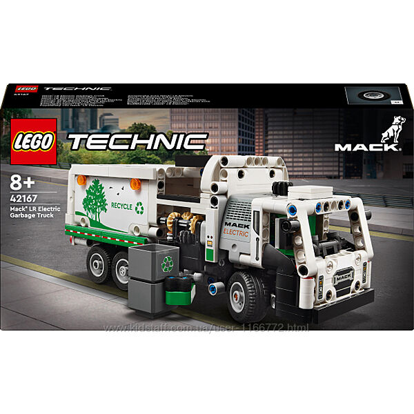 Конструктор LEGO Technic 42167 Мусоровоз Mack LR Electric