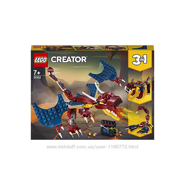Конструктор LEGO Creator 31102 Огненный дракон 