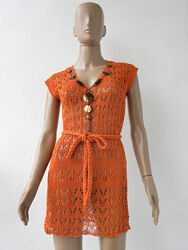 Оригінальне плаття з легкої вязаної тканини. Розмір S-M.