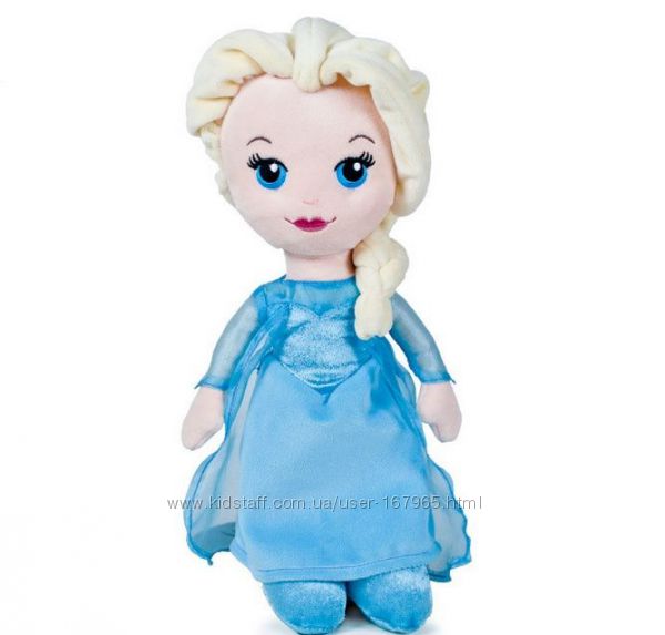 Disney Frozen Мягкая кукла Принцесса Эльза Холодное сердце 32 см