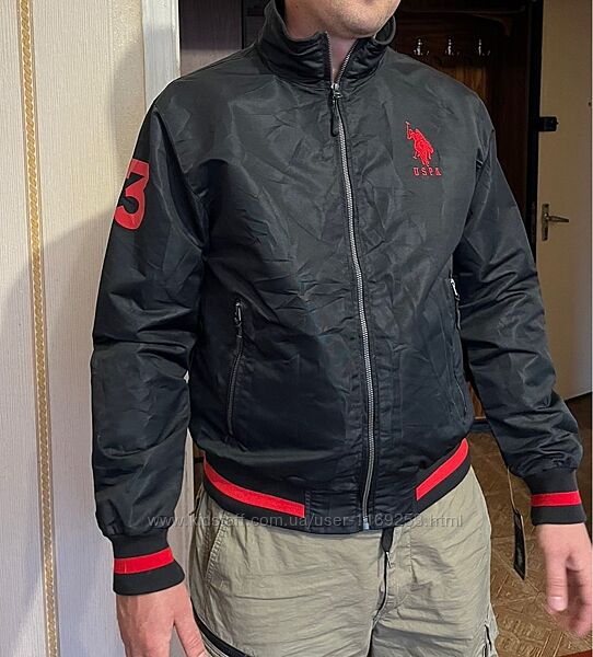 Куртка вітровка бомбер для чоловічка US POLO ASSN розмір М 