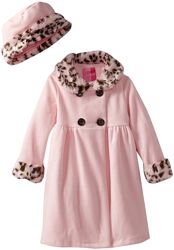 Новые флисовые пальто и шляпка для девочки размер 3 4 5 6 лет леопард