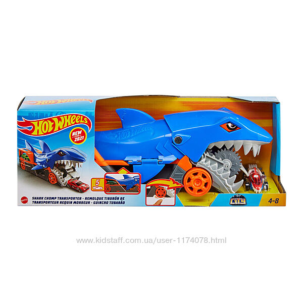 Машинка Hot Wheels City Вантажівка-транспортер Акуляча паща