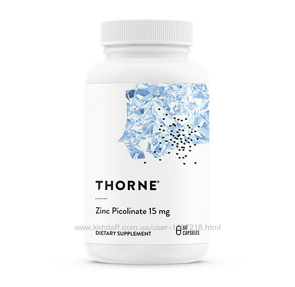 Zinc Picolinate Thorne цинк пиколинат 15 и 30 мг тхорне Торн 