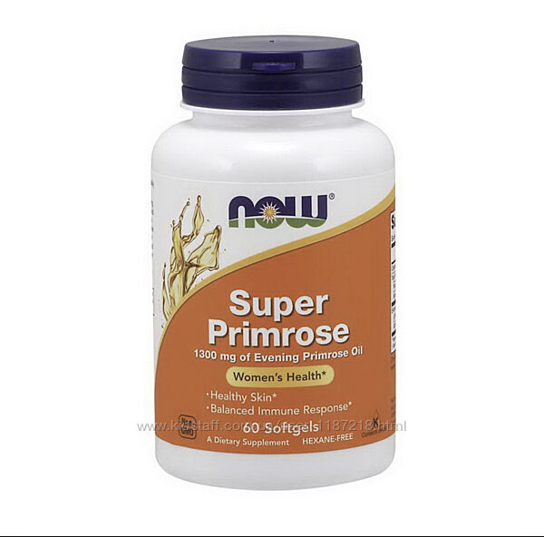 NOW Super Primrose 1300 масло вечерней примулы 120шт