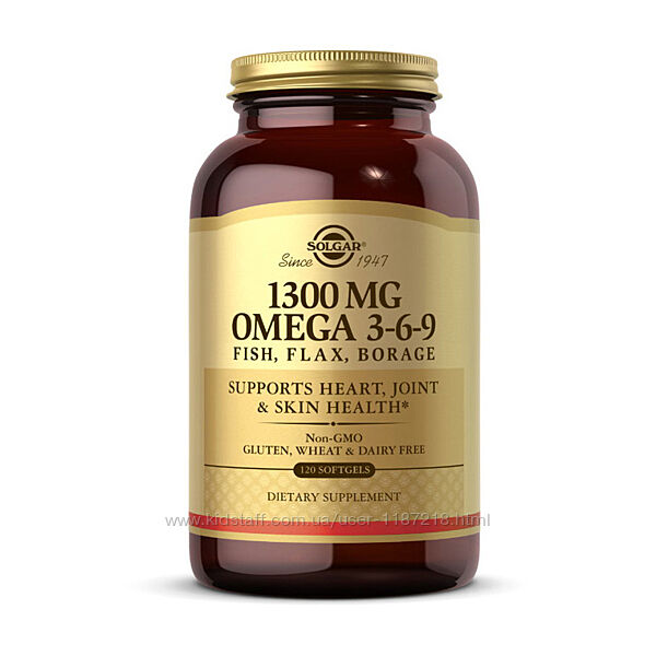 Solgar Omega 3-6-9 1300 mg Омега 3