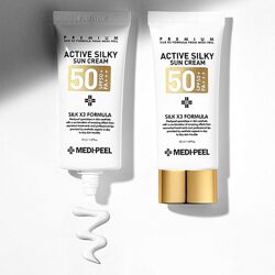 Солнцезащитный крем с комплексом пептидов MEDI-PEEL Active Silky Sun Cream