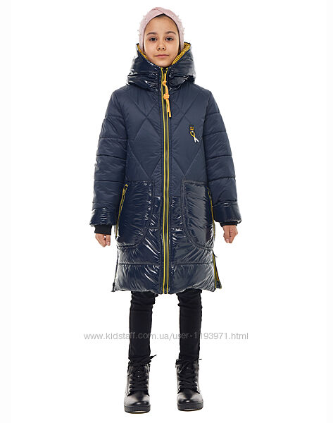 Куртка пальто зимове для дівчинки  32 -42 ріст.