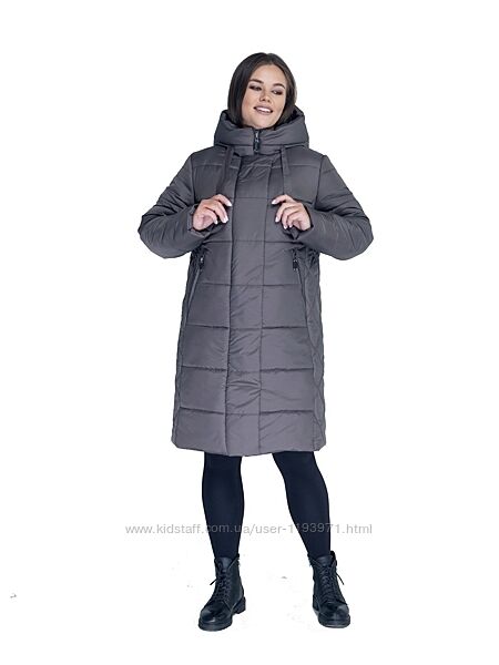 Жіночий пуховик з капюшоном 50-62 р.