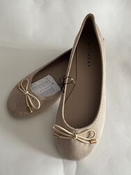 Балетки серебристые Sinsay 