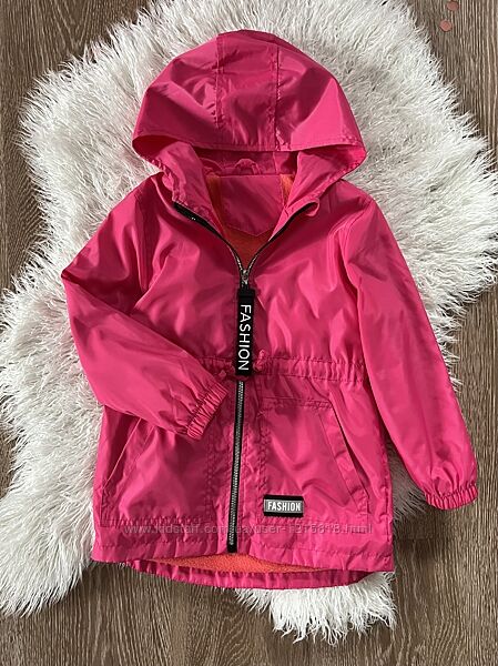 Детская куртка ветровка с флисом байка стиль Zara 