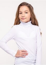 Гольф для девочки с гофрированным воротником, цвета.