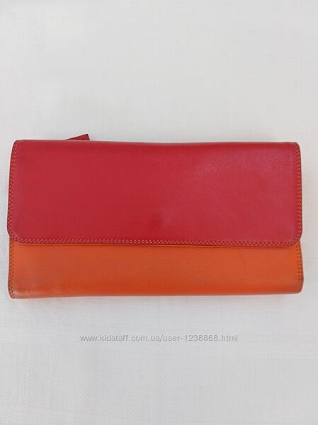 Кожаный кошелёк мультицвет  от итальянского бренда Mywalit.