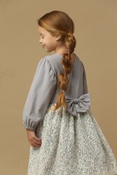 Дитяче нарядне святкове плаття з гіпюром і пайетками розмір 104,110,116,122