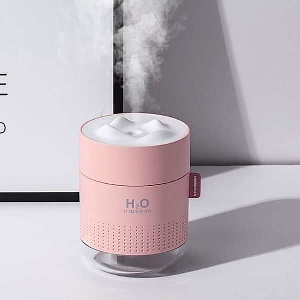 Ультразвуковой увлажнитель воздуха H2O Humidifier 500мл, розовый