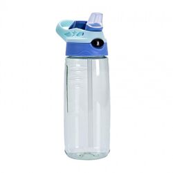 Удобная спорт бутылка для воды с трубочкой Tumbler 500 мл, голубая