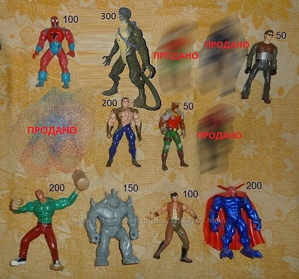 фигурки Marvel, Spider-man, X men