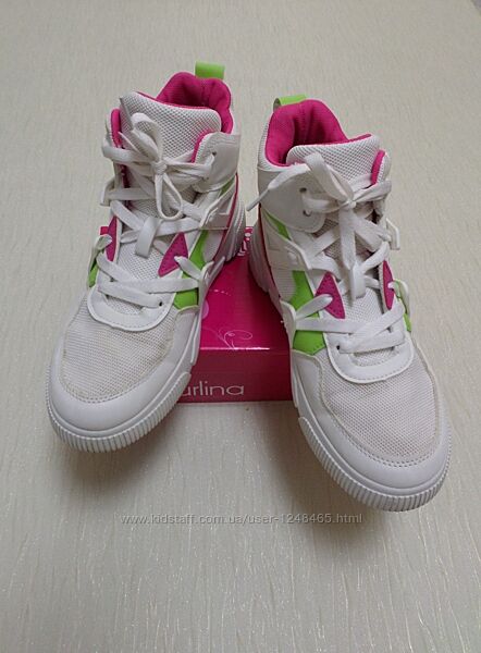 Жіночі білі високі кросівки