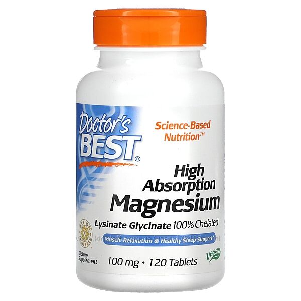 Магний Doctor&acutes Best, магній 100 мг, 120 таблеток