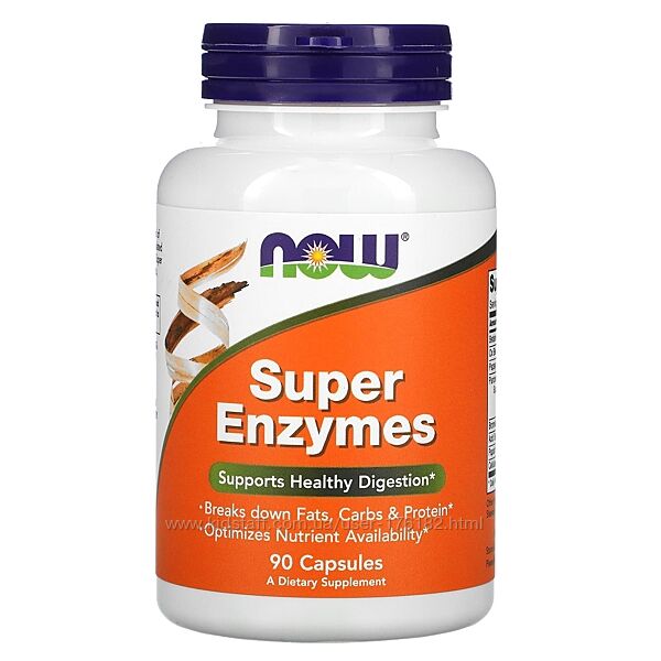 Ензими NOW Foods Super Enzymes Ензими ферменти упаковка 90 капсул