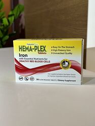 Залізо NaturesPlus, комплекс Hema-Plex, 30 таблеток США