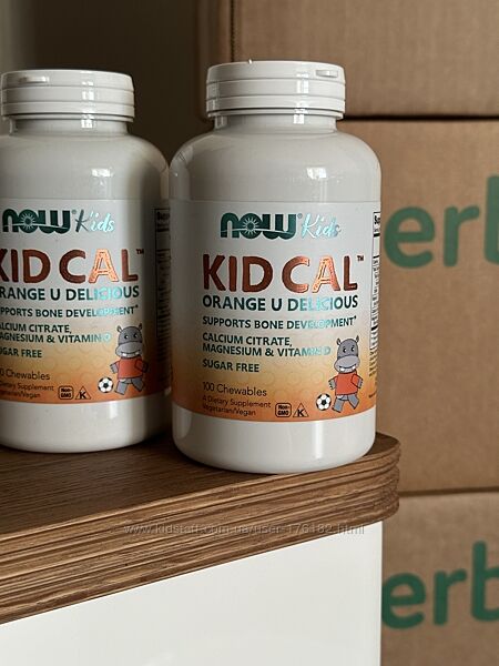 Кальцій дитячий для дітей NOW Foods Kid Cal добавка з кальцієм