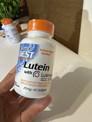 Лютеїн зеаксантин для очей зору Doctor&acutes Best, лютеїн 20 мг зеаксантин