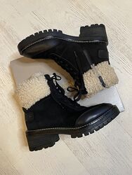 Ботинки женские Franco Sarto, чёрные замшевые ботинки Franco Sarto