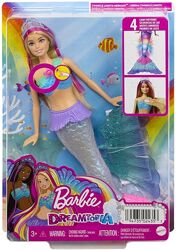Кукла барби русалка Дримтопия Сияющий хвостик Barbie Mattel HDJ36