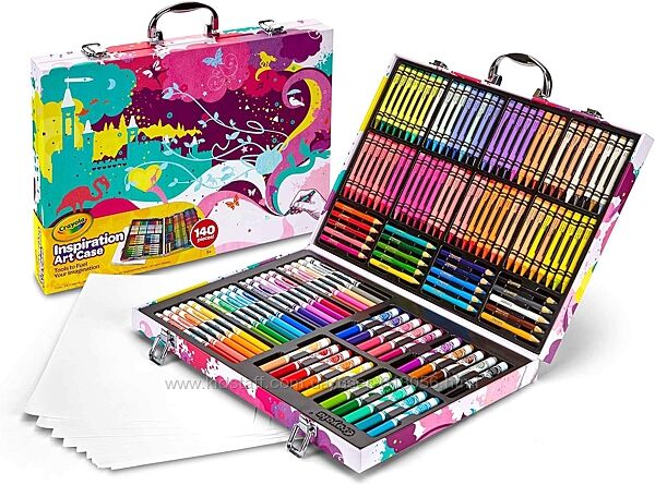 Крайола набор для творчества в чемодане 140 предметов кейс Crayola