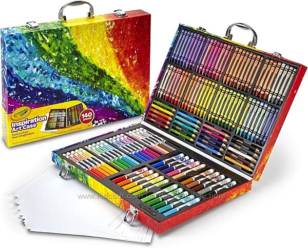 Крайола набор для творчества в чемодане 140 предметов кейс Crayola