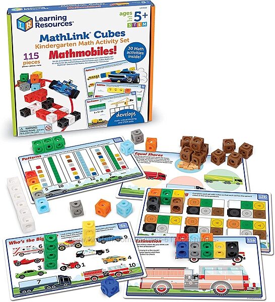 Learning Resources Развивающий игровой набор конструктор кубики 115 предмет