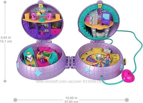 Игровой набор Полли Покет Диско шар 2 в 1 Polly Pocket Mattel HCG24