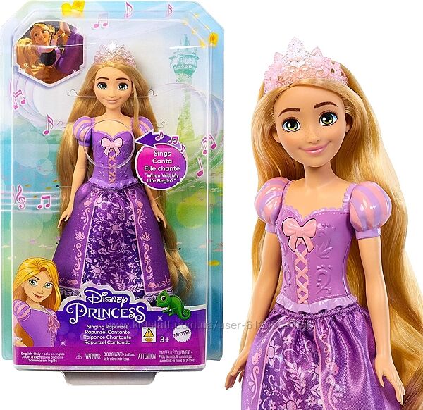 Кукла принцесса Дисней Рапунцель музыкальная поющая Disney Princess 