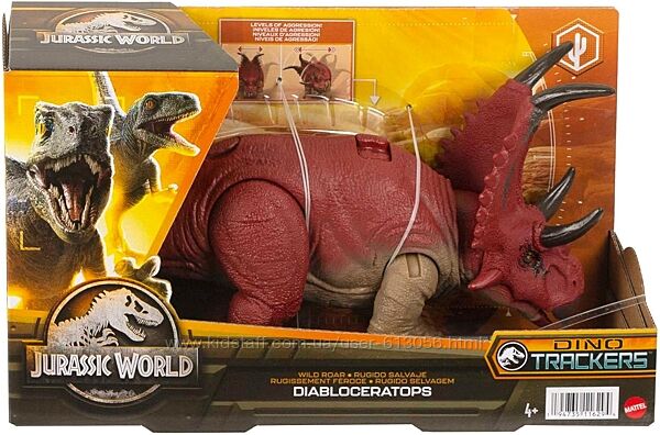 Игрушка динозавр Диаблоцератопс со звуком Jurassic World Diabloceratops  