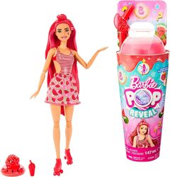 Кукла Барби Поп Ревил Сочные фрукты Арбузное смузи Barbie Pop Reveal 