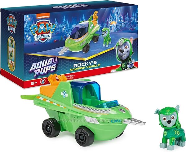 Щенячий патруль Спасательный автомобиль Аква-Щенки Рокки Paw Patrol