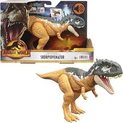 Динозавр Скорпиовенатор со звуком Jurassic World Mattel HDX37