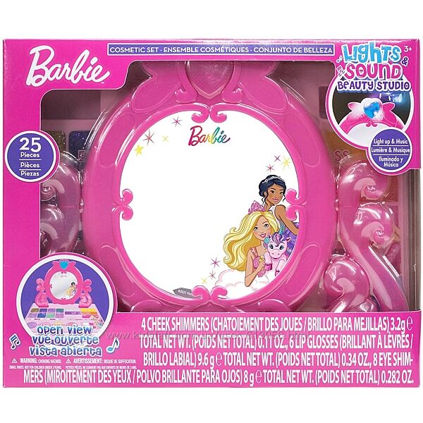 Набор детской косметики с подсветкой и музыкой Барби Barbie Townley Girl