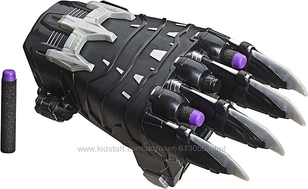Нерф бластер перчатка когти Черная Пантера Марвел Nerf Hasbro E7372