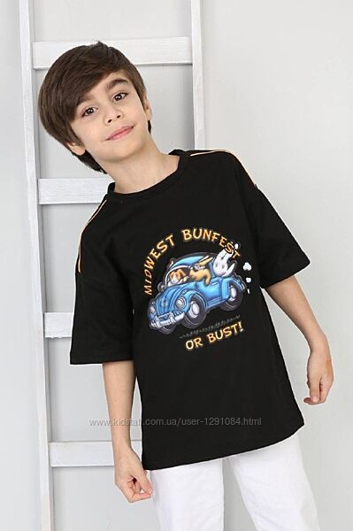 Летний костюм черного цвета на мальчика футболка и шорты  от 5 до 9 лет