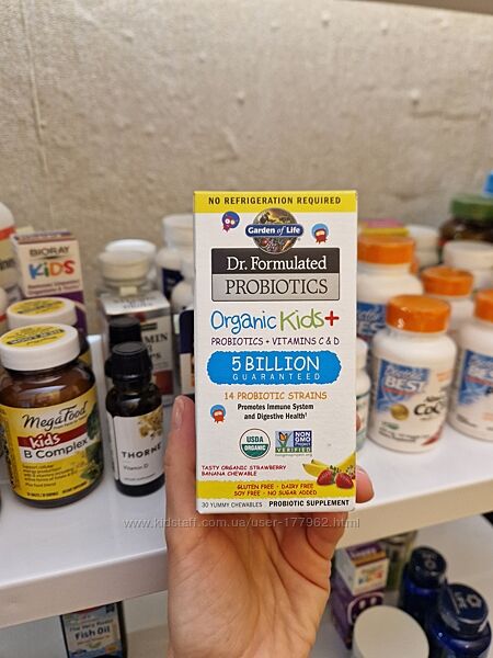 Garden of Life, органические пробиотики для детей, 30 шт