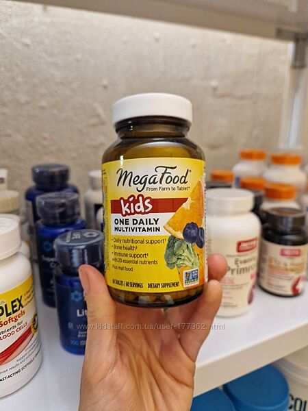 MegaFood, Kids One Daily, витамины для детей, 60 таблеток