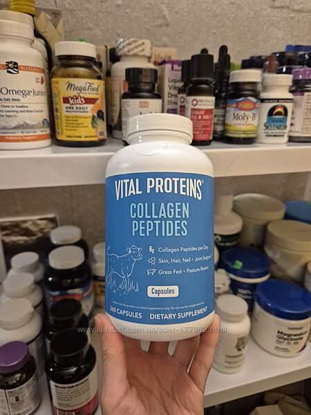 Vital Proteins, пептиды коллагена, 360 капсул