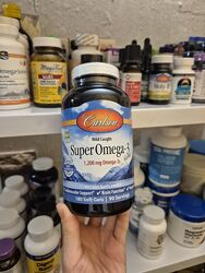 Carlson, омега-3 кислоты из рыбы дикого улова, 600 мг, 180 капсул 