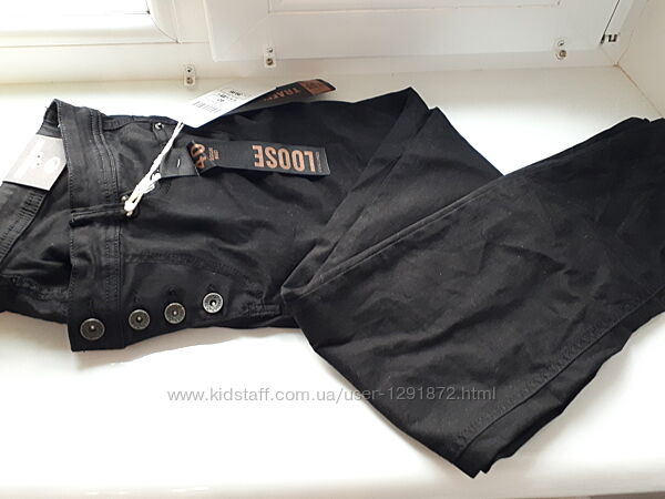 Стильные мужские джинсы из черного котона&92зауженные&92Chicoree&92р. М- L