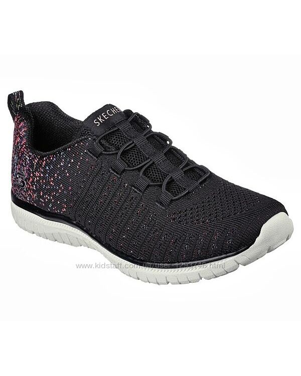 женские кроссовки слипоны SKECHERS  VIRTUE 104411-BKPK  оригинал